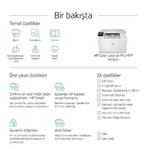 HP Color LaserJet Pro MFP M182n Yazıcı