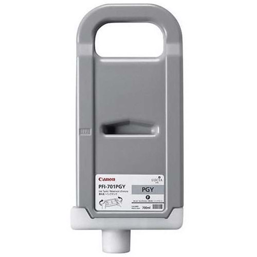 PlotterSarf® Canon PFI-701 PGY (Photo Gray) Plotter Orijinal Mürekkep Kartuş 700 ml. (0910B001)