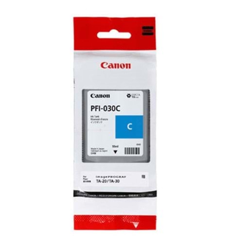 Canon PFI-030 C (Cyan) Mavi Orijinal Mürekkep Kartuş 55 ml. (3490C001)