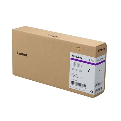 Canon PFI-2700 V (Violet) Mor Orijinal Mürekkep Kartuş 700 ml. (5296C001)