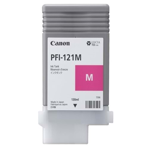 Canon PFI-121 M (Magenta) Kırmızı Plotter Orijinal Mürekkep Kartuş 130 ml. (6267C001)