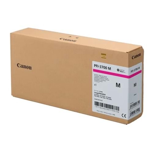 Canon PFI-3700 M (Magenta) Kırmızı Orijinal Mürekkep Kartuş 700 ml. (6446C001)