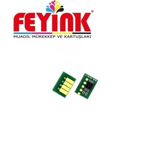 Feyink® Hp 70 Sağ Kartuş Ünitesi Resetleyicili tek Çip (M-Y-O-B-GR-GY) (Z2100-Z3200-Z5200)
