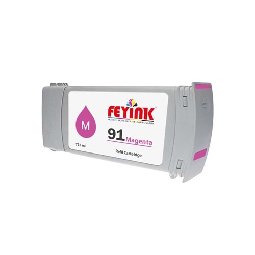 Feyink® Hp 91 Magenta (M) Feyink Muadil Kartuş 775ml Designjet