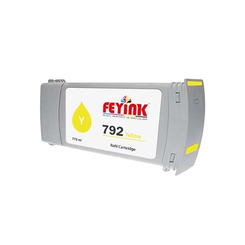 Feyink® Hp Latex 792 Yellow (Y) Orijinal Mürekkep Dolumlu Feyink Kartuş 775ml