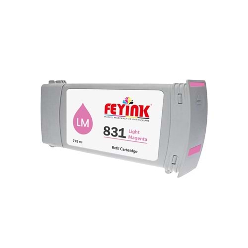 Feyink® Hp Latex 831C Light Magenta (LM) Orijinal Mürekkep Dolumlu Feyink Kartuş 775ml