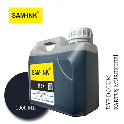 Feyink® Samink Canon Pro Serisi Plotter DYE Kartuş Dolum Mürekkebi PFI-1300-1700 Matt Black 1000ml