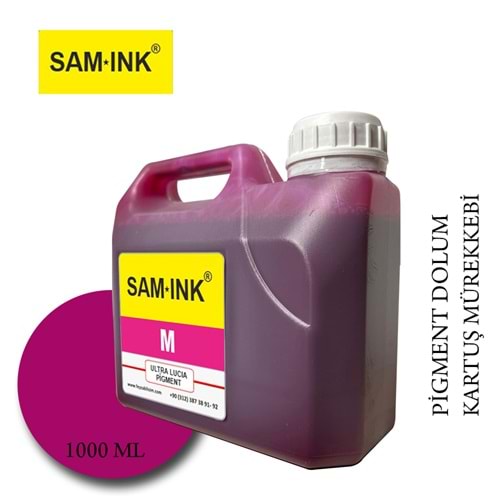 Feyink® Samink Canon Lucia Pro Serisi Plotter Pigment Kartuş Dolum Mürekkebi M (Magenta)-1000ml-