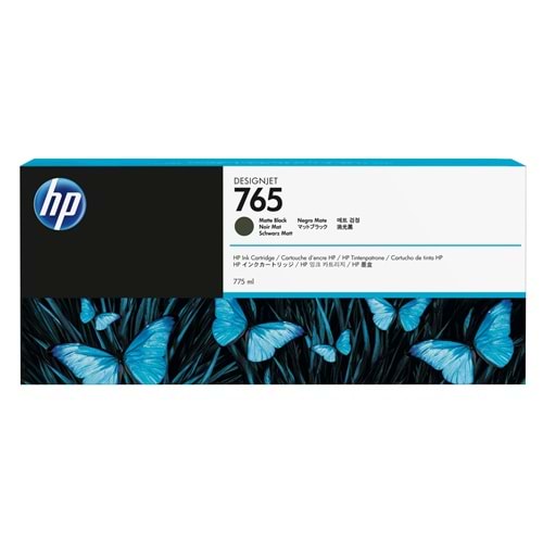 HP 765 Matt Black 775 ml. Mat Siyah Orijinal Plotter Designjet Mürekkep Kartuşu (F9J55A)