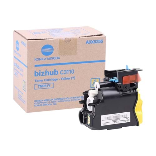 Konica Minolta TNP-51 Orijinal Sarı Toner | Bizhub C3110