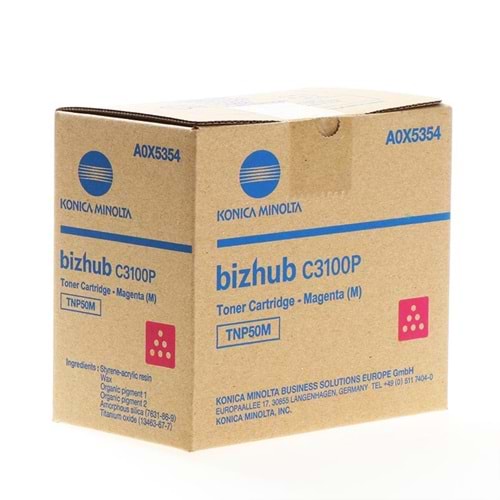 Konica Minolta TNP-50 Orijinal Kırmızı Toner | Bizhub C3100