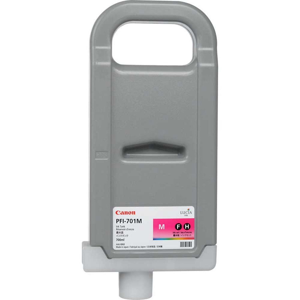 PlotterSarf® Canon PFI-701 M (Magenta) Kırmızı Orijinal Mürekkep Kartuş 700 ml. (0905B005)