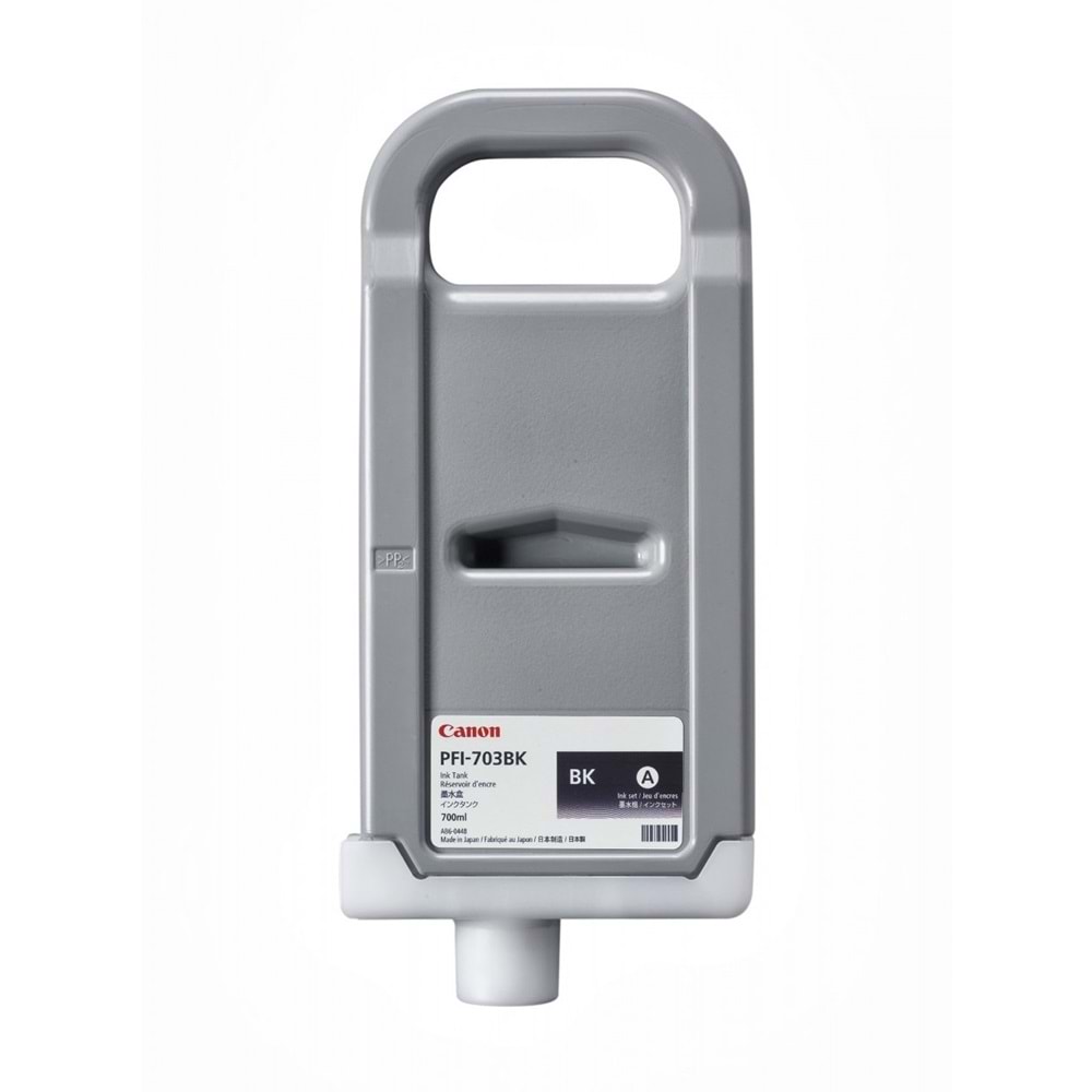 Canon PFI-703 BK (Photo Black) Fotoğraf Siyah Plotter Orijinal Mürekkep Kartuş 700 ml. (2963B001)