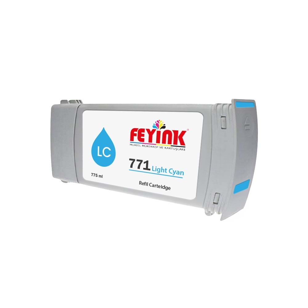 Feyink® Hp 771 Light Cyan (LC) Feyink Muadil Kartuş 775ml Designjet