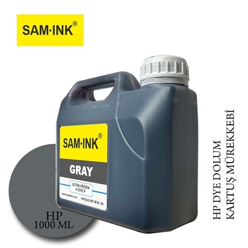Feyink® Samink Hp Vivera Plotter DYE Kartuş Dolum Mürekkebi T610/T770/T790/T795/T920/T2300/G Gray