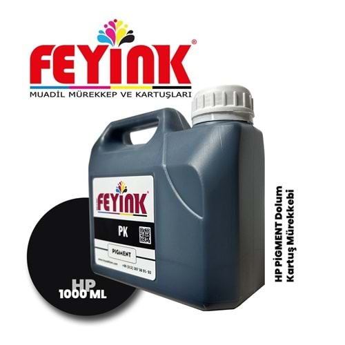 Feyink® Samink Hp Vivera T Serisi Plotter DYE Kartuş Dolum Mürekkebi PK (Photo Black)-1000ml-
