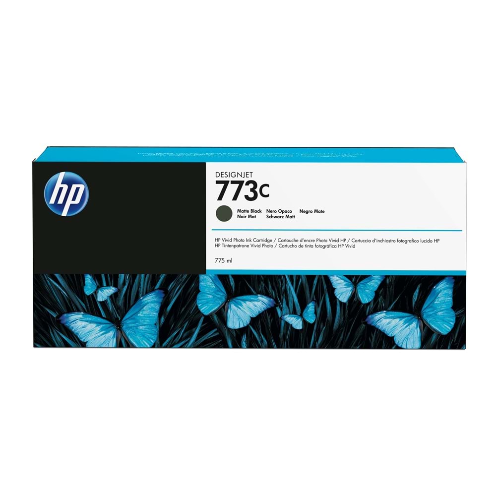 HP 773C Matt Black 775 ml. Mat Siyah Orijinal Plotter Designjet Mürekkep Kartuşu (C1Q37A)