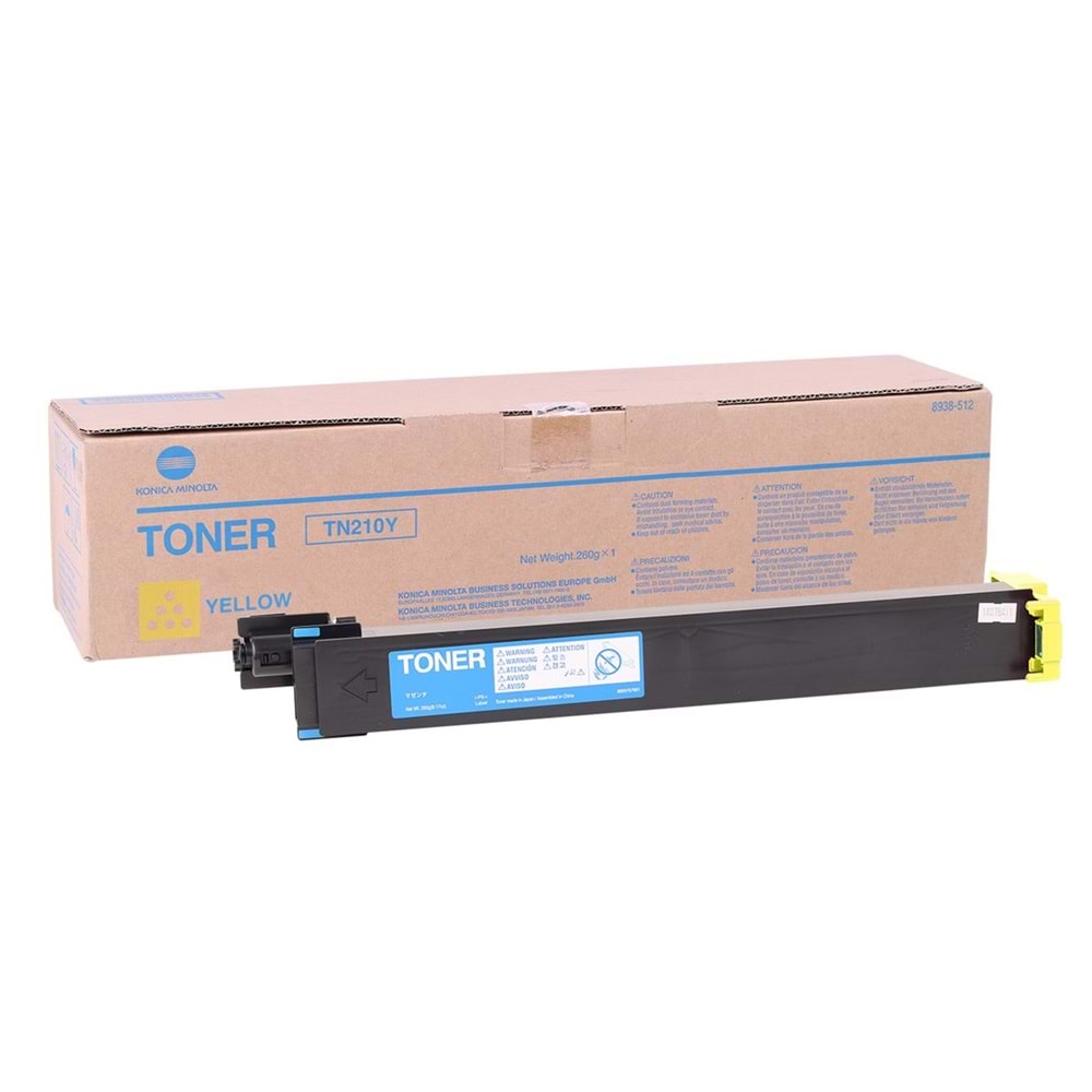 Konica Minolta-Develop TN-210 Katun Sarı Toner Bizhub C250 C252 Ineo +250 +251