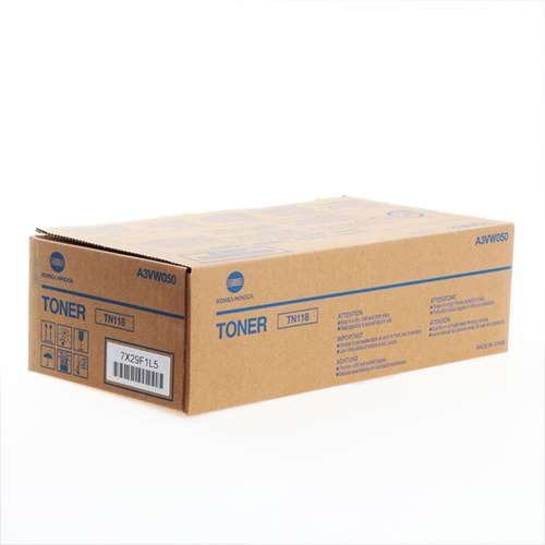 Konica Minolta TN-118 Orijinal Siyah Toner | Bizhub 195, 215, 225
